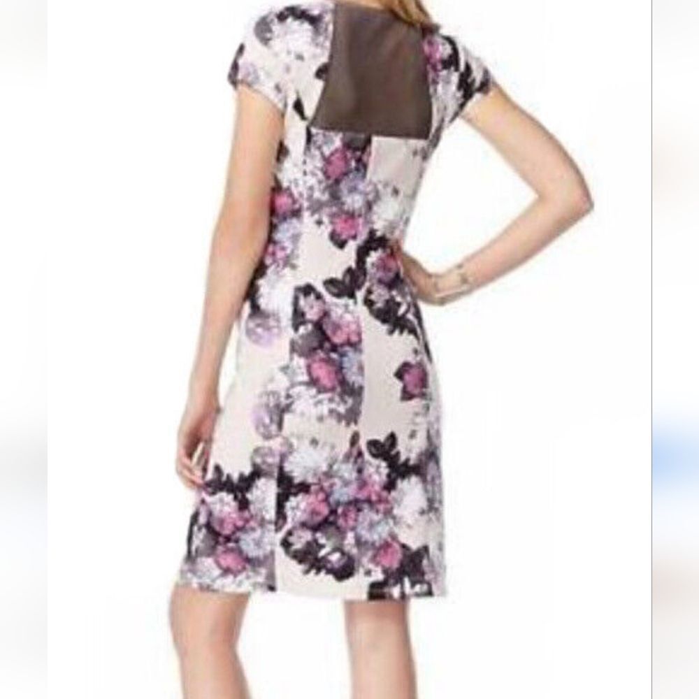 INC International Concepts Sheath Dress with Sheer Net Details